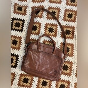NWOT FRYE Men’s Laptop Briefcase Leather Bag